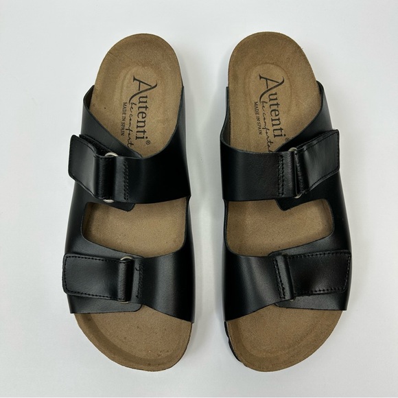 Autenti double strap slip on sandals size 40 - Picture 1 of 10
